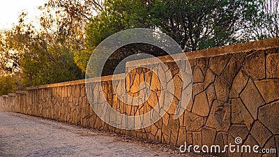 Forest rock wall with patterns Stock Photo