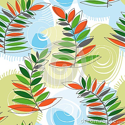 Forest seamless pattern Vector Illustration