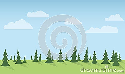 Forest Seamless Vector Illustration