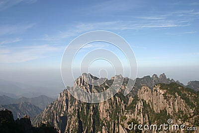 Forested mountains Stock Photo