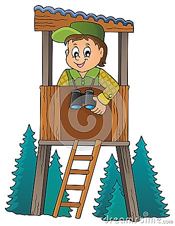Forester theme image 1 Vector Illustration