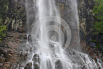 Forests, waterfalls and streams to relax Stock Photo