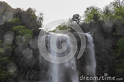 Forests, waterfalls and streams to relax Stock Photo