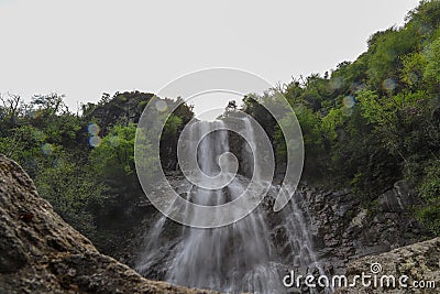 Forests, waterfalls and streams to relax Stock Photo