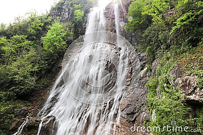 Forests, waterfalls and streams to relax Stock Photo