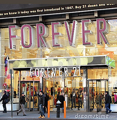 Forever 21 Store Editorial Stock Photo