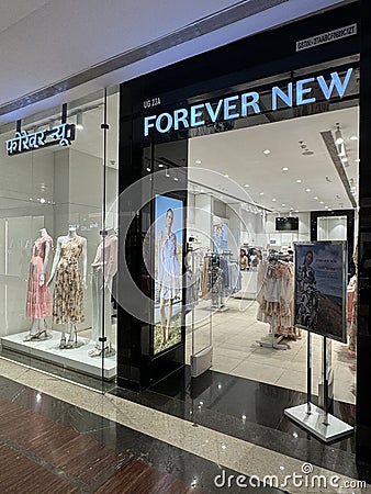 Forever New store at Phoenix Marketcity Mall in the Kurla area of Mumbai, India Editorial Stock Photo
