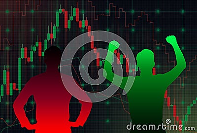 Forex chart Stock Photo