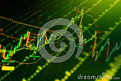 Forex graph chart of stock market investment trading Stock Photo