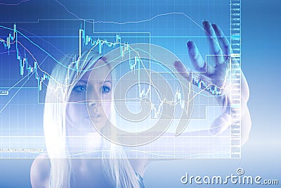 Forex trading Stock Photo