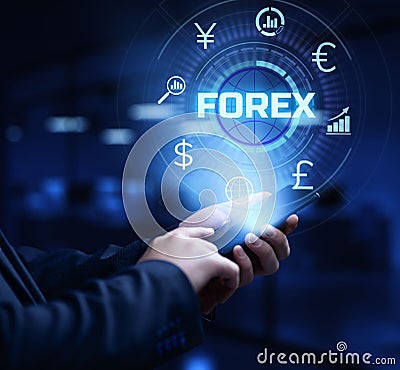 Forex trading currency exchange business finance investment concept. Editorial Stock Photo