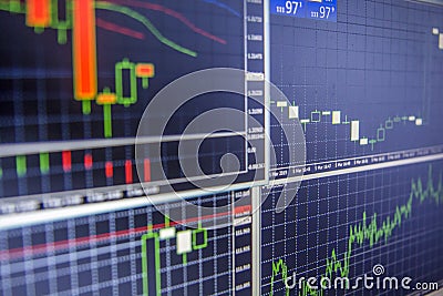 Forex trading platform Stock Photo