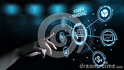 Forex Trading Stock Market Investment Exchange Currency Business Internet Concept Stock Photo