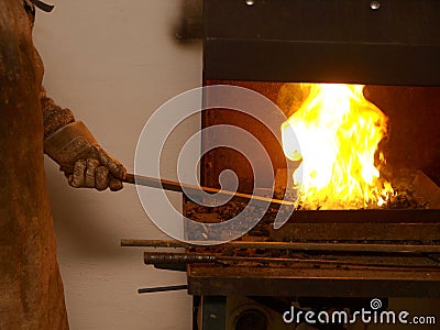 Forge Fire Stock Photo