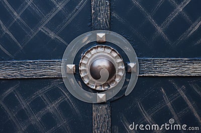 Forged element. Metallic decorative pattern. Decoration Stock Photo