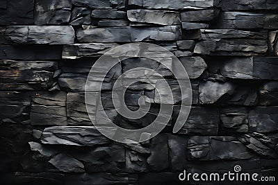 Forged in Fire: The Mysterious Beauty of Charred Timber and Copp Stock Photo