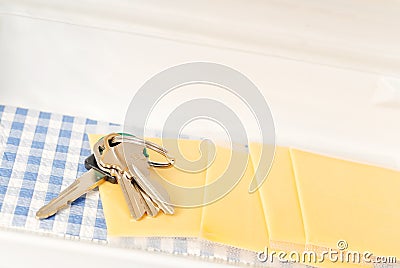 Forgetting Your Keys Stock Photo