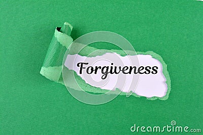 Forgiveness word Stock Photo
