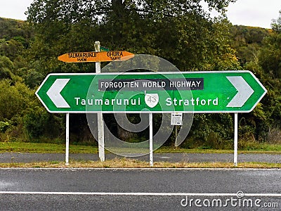 Forgotten World Highway, New Zealand Stock Photo