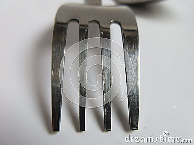 Fork closeup Stock Photo