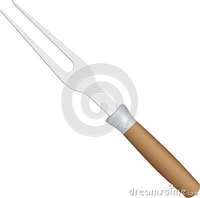 Fork for cutting meat Vector Illustration