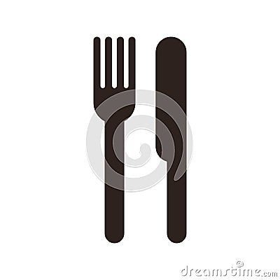 Fork and knife sign Vector Illustration
