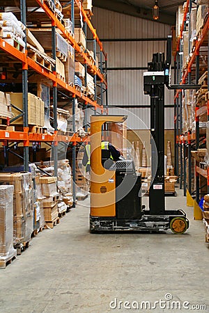 Fork Lift Truck Stock Photo