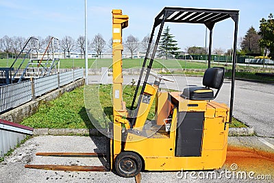 Fork lift Stock Photo