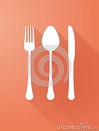 Fork spoon and knife Stock Photo