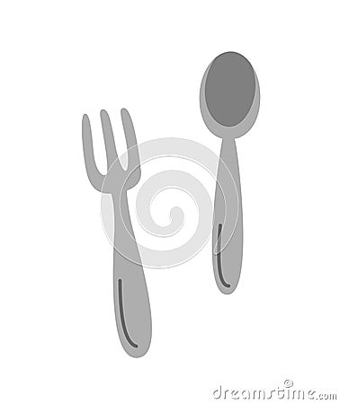 Fork and spoon set Vector Illustration