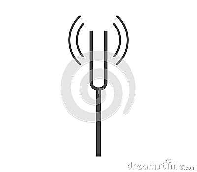 Fork tuning icon illustrated Stock Photo