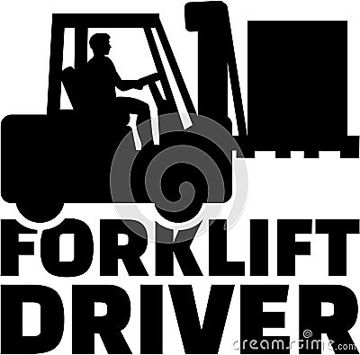 Forklift driver vector Vector Illustration