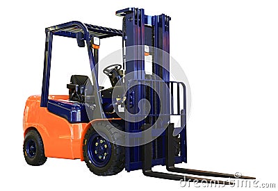Forklift loader Stock Photo