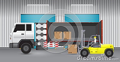 Forklift Vector Illustration
