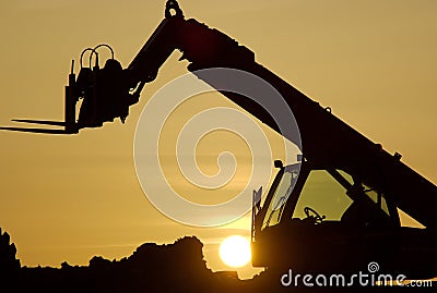 Forklift truck Stock Photo