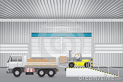 Forkliftfactory Vector Illustration