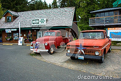 Forks, Washington, USA - June 15, 2015: Chevrolet Bella Swan from the saga of Stephenie Meyer`s `Twilight` Editorial Stock Photo