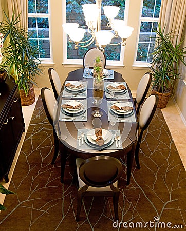 Formal Dining Room Stock Photo