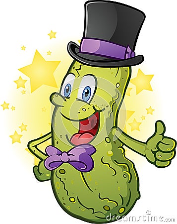 Formal Pickle Character Vector Illustration