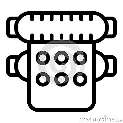 Format offset icon outline vector. Data office Vector Illustration