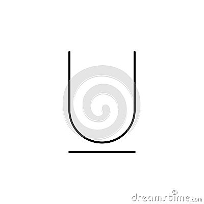 Format, text, underline icon. Element of text and typography for mobile concept and web apps icon. Thin line icon for Vector Illustration