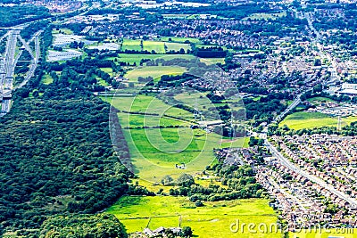 Formation Flying Seen From Above Stock Photo