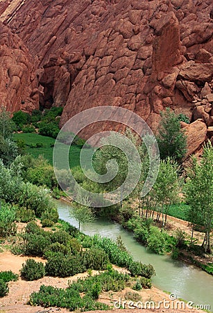Formations in Dades Valley Stock Photo