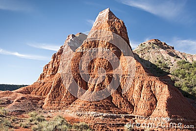 Formations in Palo Duro Canyon Stock Photo