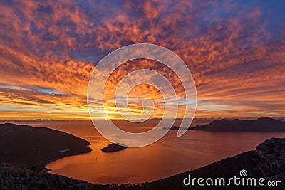 Formentor island sunrise Stock Photo