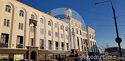Former administration of the Finnish Orthodox Church. Currently, an apartment building, called the local Ford House . Architect Editorial Stock Photo