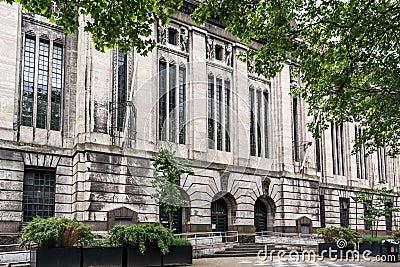 Former central post office of Rotterdam Editorial Stock Photo