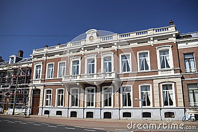 Former City hall of the municipality of The Hague in the Javastraat Editorial Stock Photo