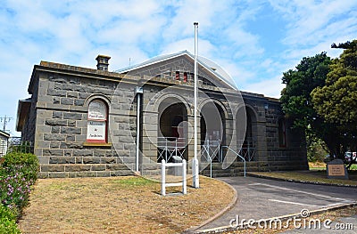 Former Courthouse in Port Fairy, VIC. Editorial Stock Photo