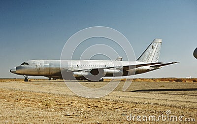 A former Delta Air Lines Convair CV-880 at Mojave Airport , California MHV Stock Photo